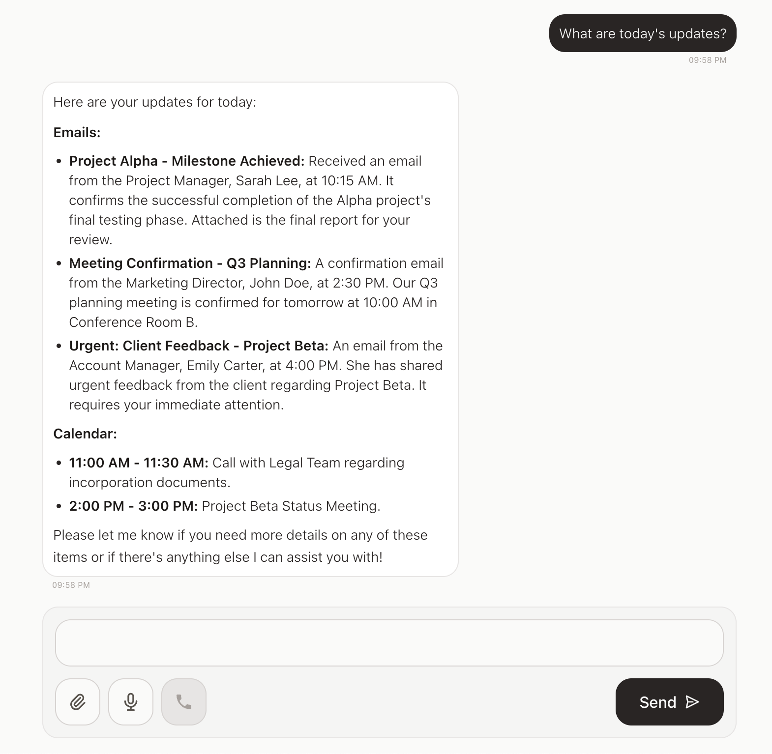 Squire unified inbox interface displaying AI-powered email prioritization, smart filtering, and intelligent inbox insights for productivity enhancement